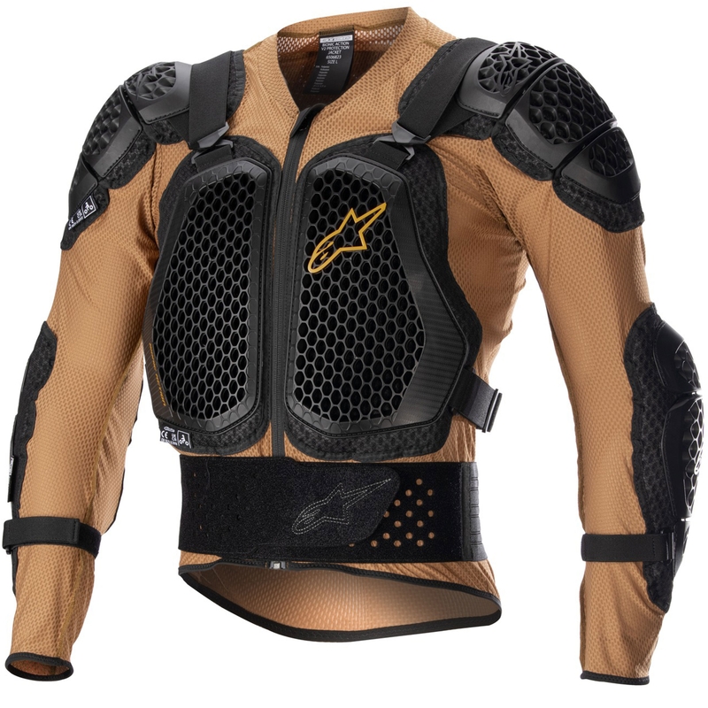Ochraniacze Alpinestars Bionic Action 2 czarno-brązowe