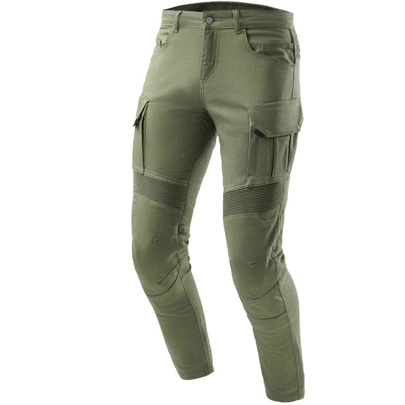 Jeansy motocyklowe Ozone Faster TP zielone