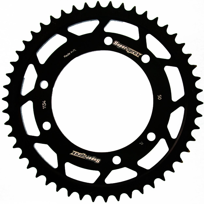 Rear sprocket SUPERSPROX black 50T, 428