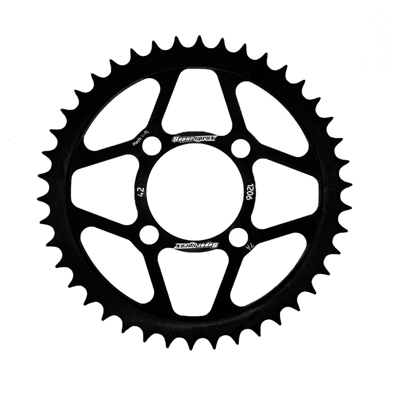 Rear sprocket SUPERSPROX black 42T, 428