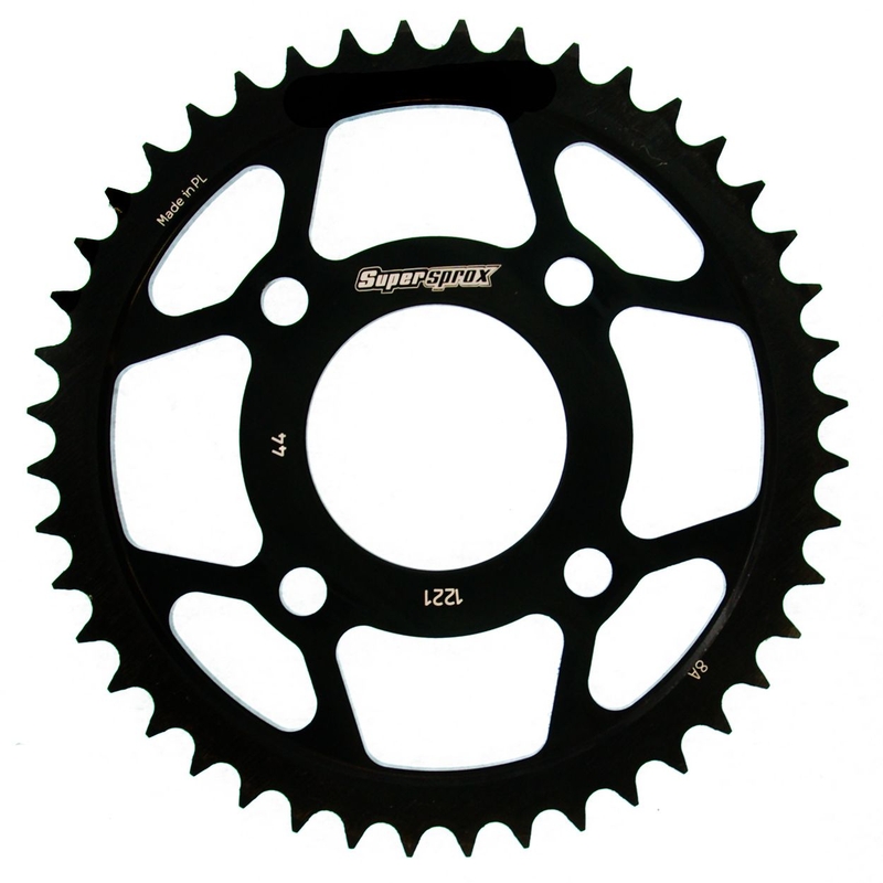 Rear sprocket SUPERSPROX black 44T, 428