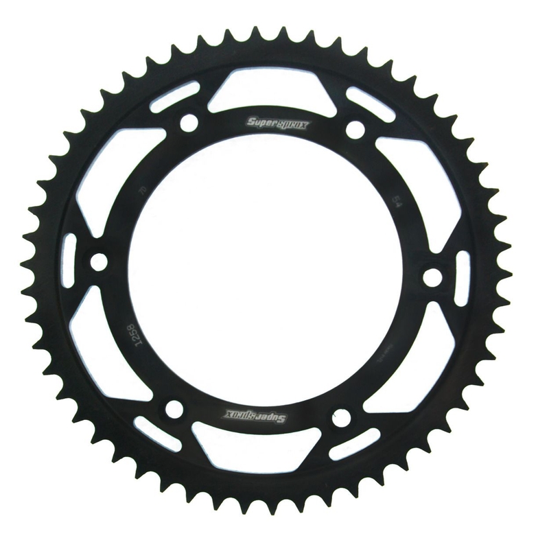Rear sprocket SUPERSPROX black 54T, 428 wyprzedaż