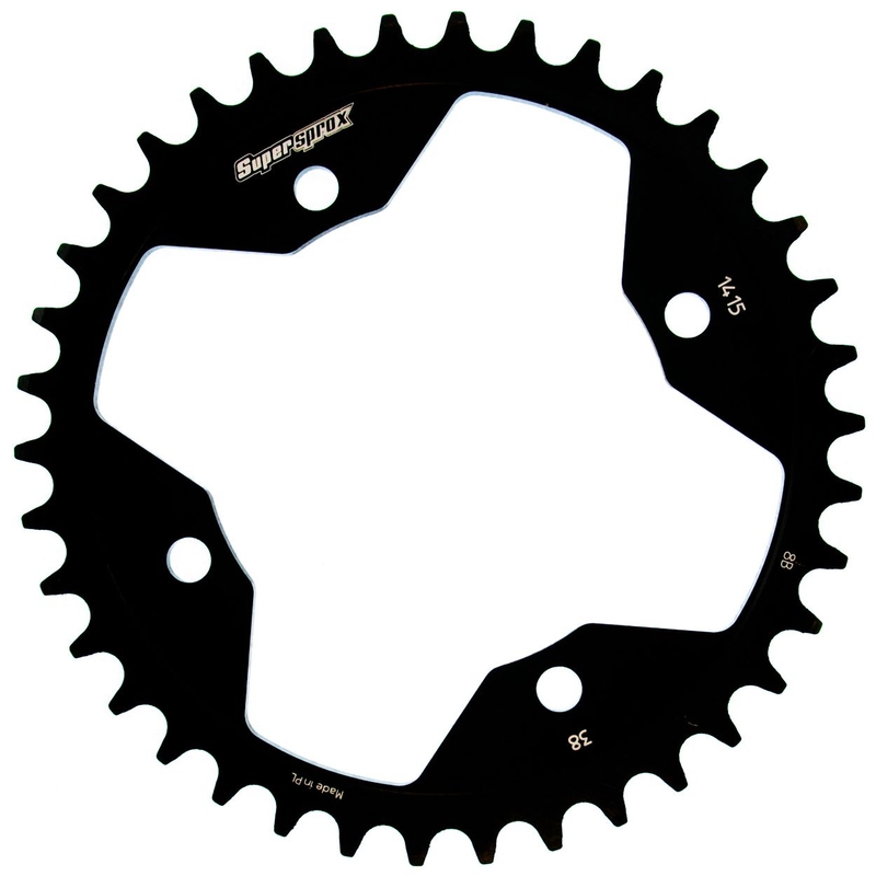 Rear sprocket SUPERSPROX black 38T, 520