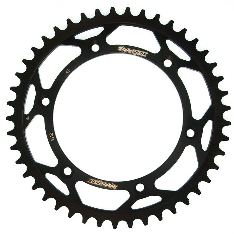 Rear sprocket SUPERSPROX black 45T, 520