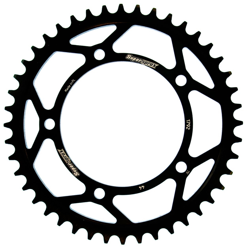 Rear sprocket SUPERSPROX black 44T, 525