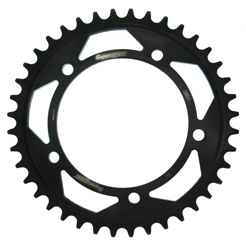 Rear sprocket SUPERSPROX black 40T, 530