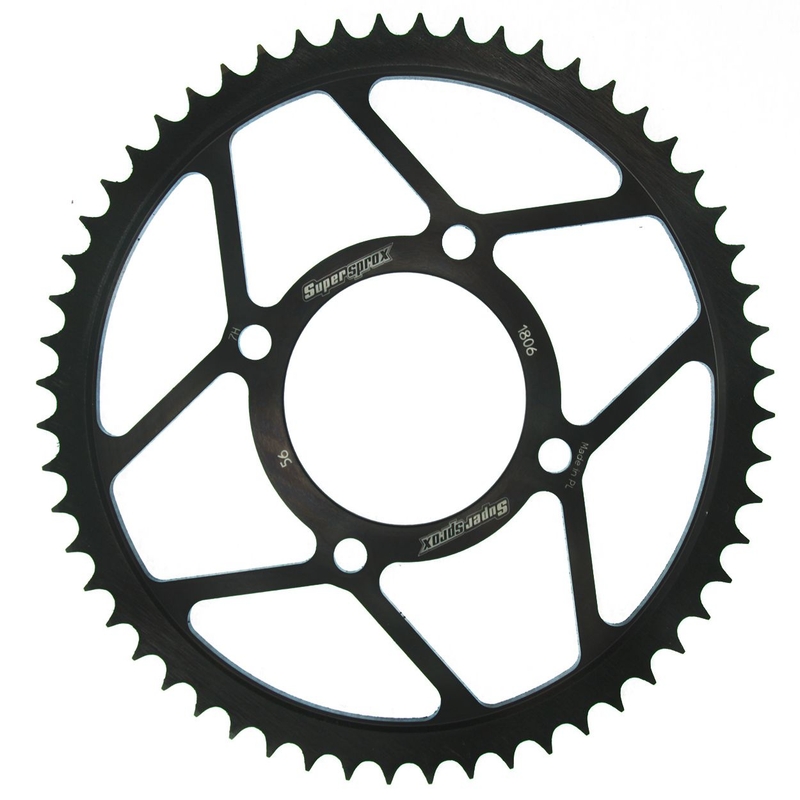 Rear sprocket SUPERSPROX black 56T, 428