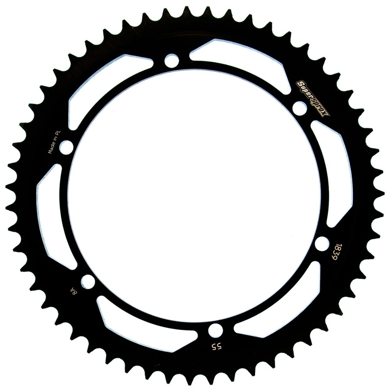 Rear sprocket SUPERSPROX black 55T, 428