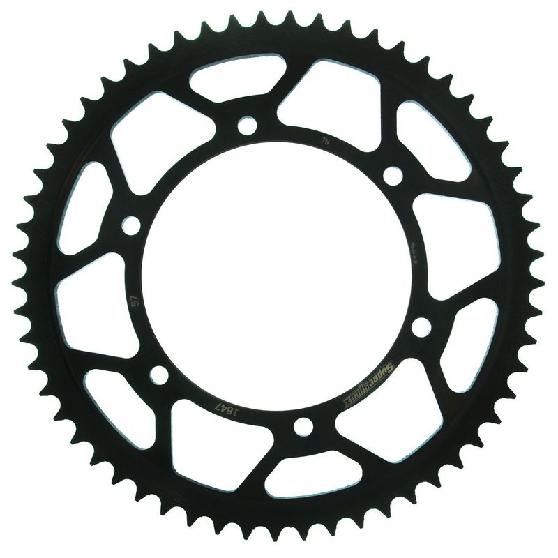 Rear sprocket SUPERSPROX black 57T, 428