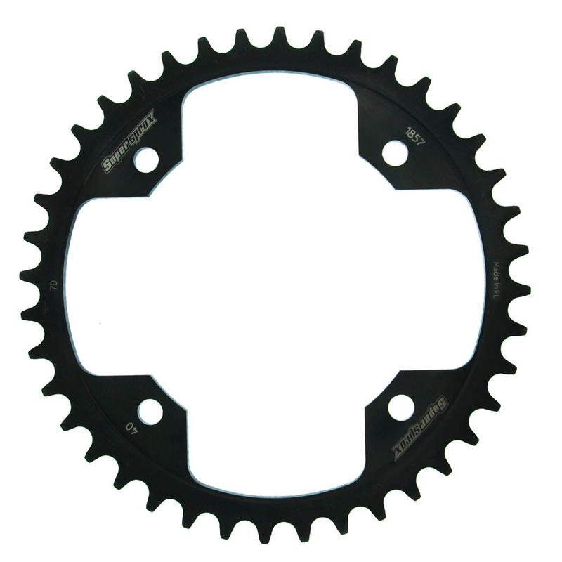Rear sprocket SUPERSPROX black 40T, 520