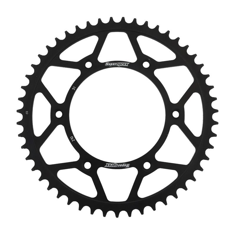 Rear sprocket SUPERSPROX black 51T, 520