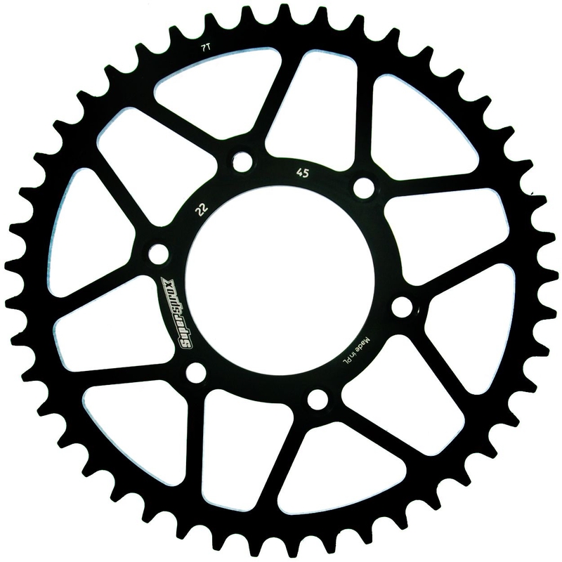 Rear sprocket SUPERSPROX black 45T, 520