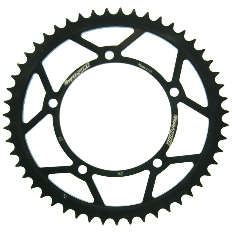 Rear sprocket SUPERSPROX black 51T, 420