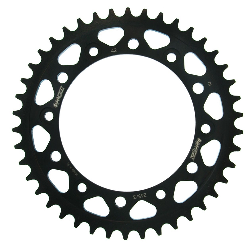 Rear sprocket SUPERSPROX black 42T, 520
