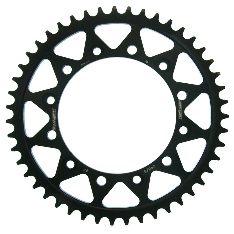 Rear sprocket SUPERSPROX black 47T, 520