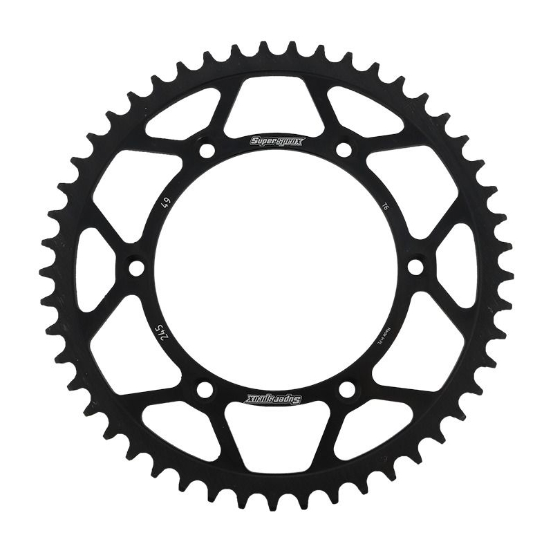 Rear sprocket SUPERSPROX black 49T, 520