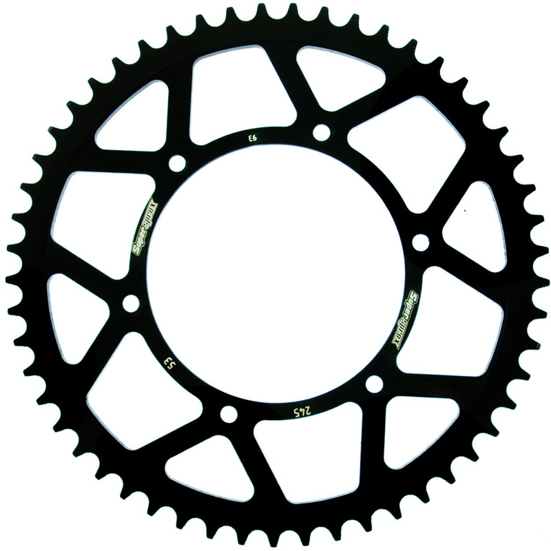 Rear sprocket SUPERSPROX black 53T, 520