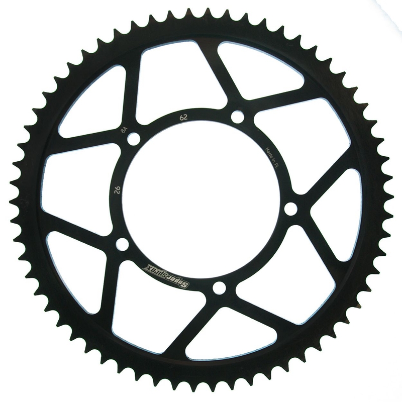 Rear sprocket SUPERSPROX black 62T, 428