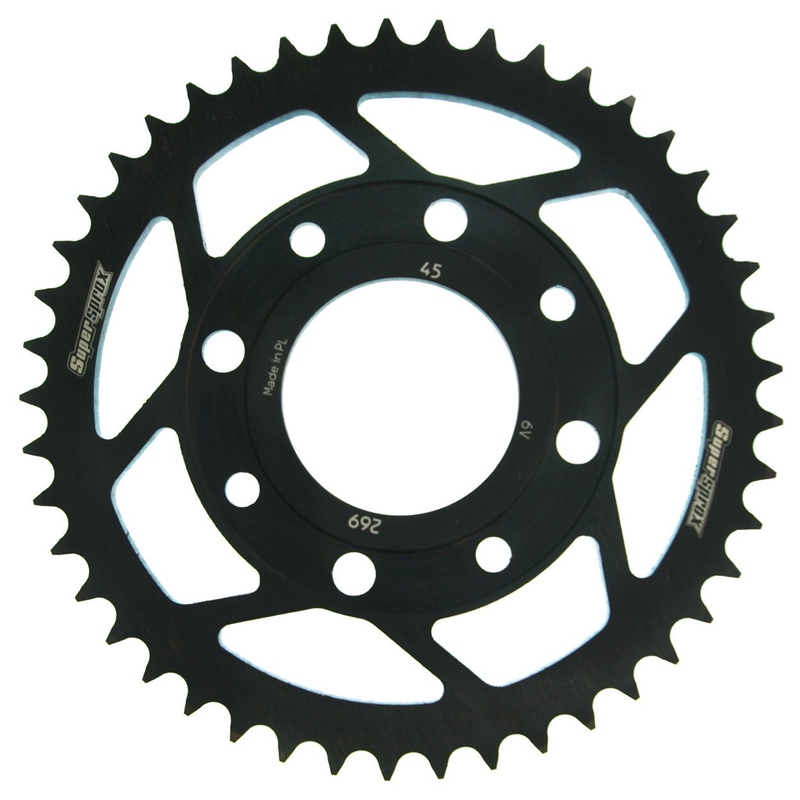 Rear sprocket SUPERSPROX black 45T, 428