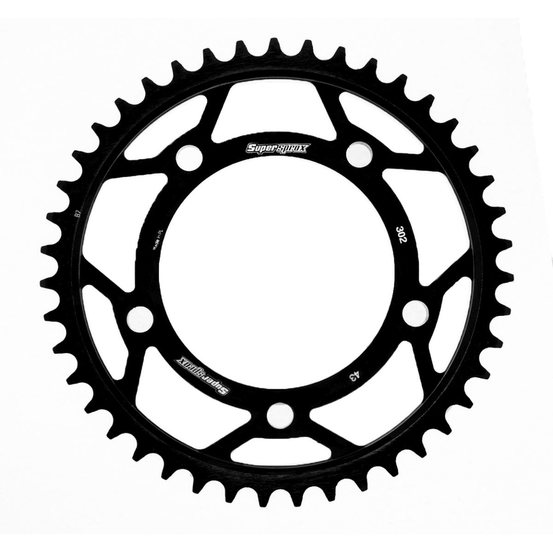Rear sprocket SUPERSPROX black 43T, 530