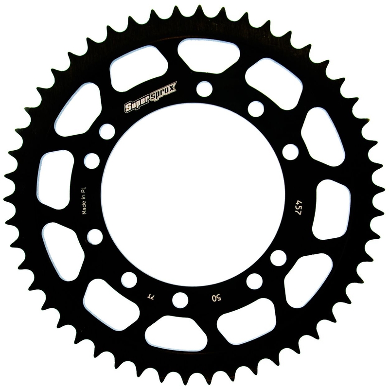 Rear sprocket SUPERSPROX black 50T, 420
