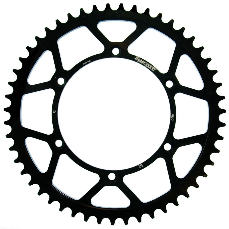 Rear sprocket SUPERSPROX black 51T, 520