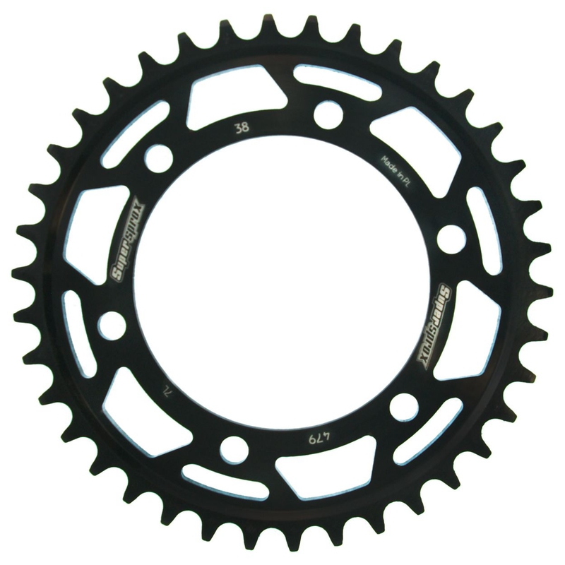 Rear sprocket SUPERSPROX black 38T, 530