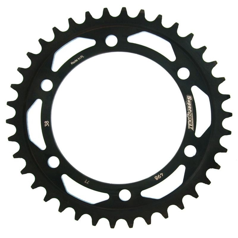 Rear sprocket SUPERSPROX black 38T, 525