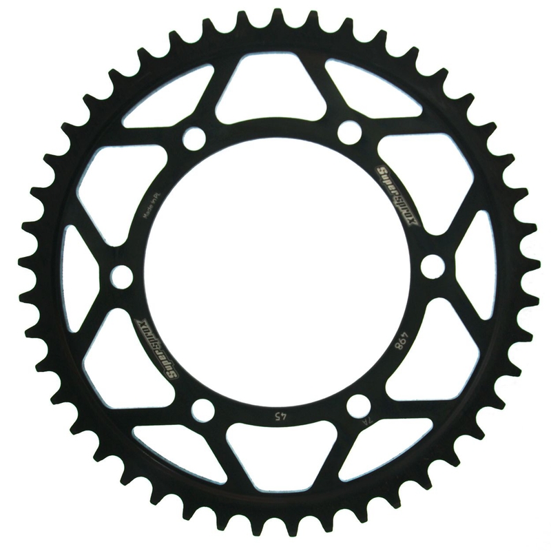 Rear sprocket SUPERSPROX black 45T, 525