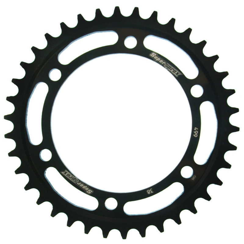 Rear sprocket SUPERSPROX black 38T, 530