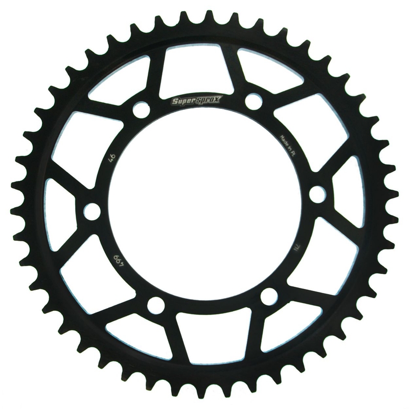 Rear sprocket SUPERSPROX black 46T, 530