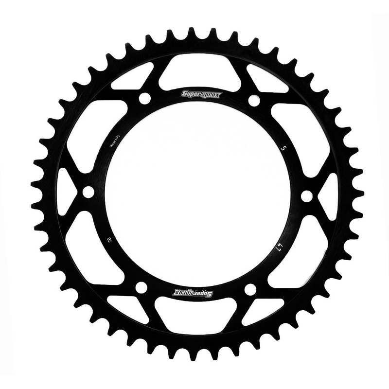 Rear sprocket SUPERSPROX black 47T, 520