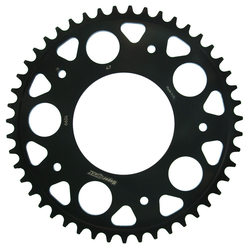 Rear sprocket SUPERSPROX black 47T, 525