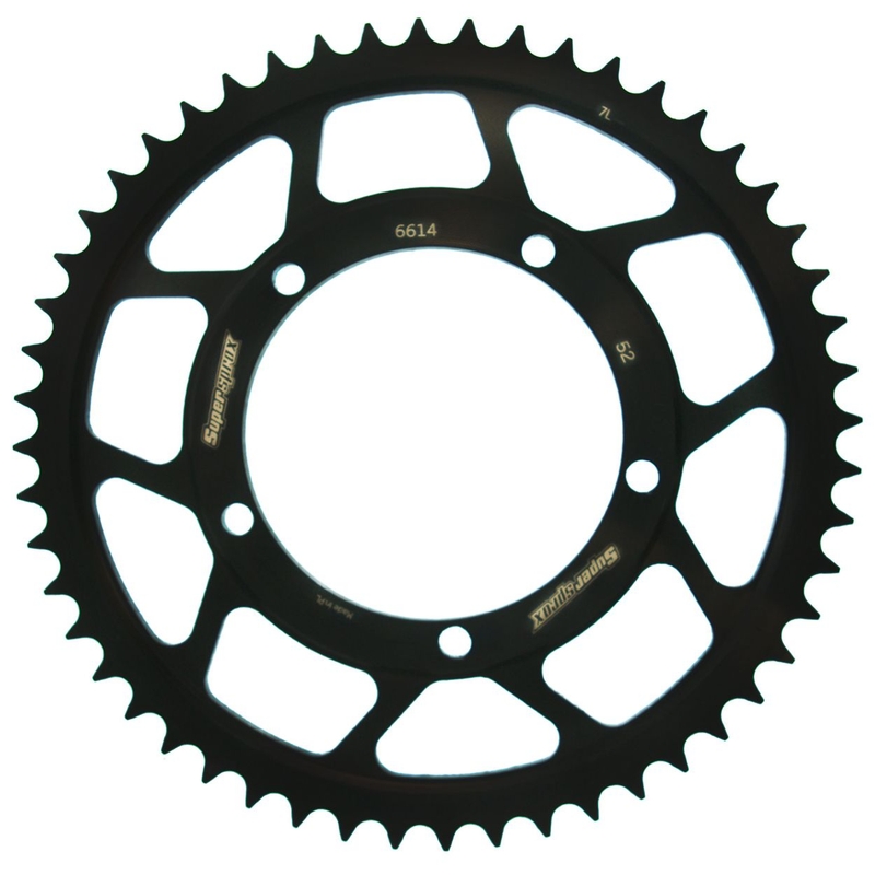 Rear sprocket SUPERSPROX black 52T, 428