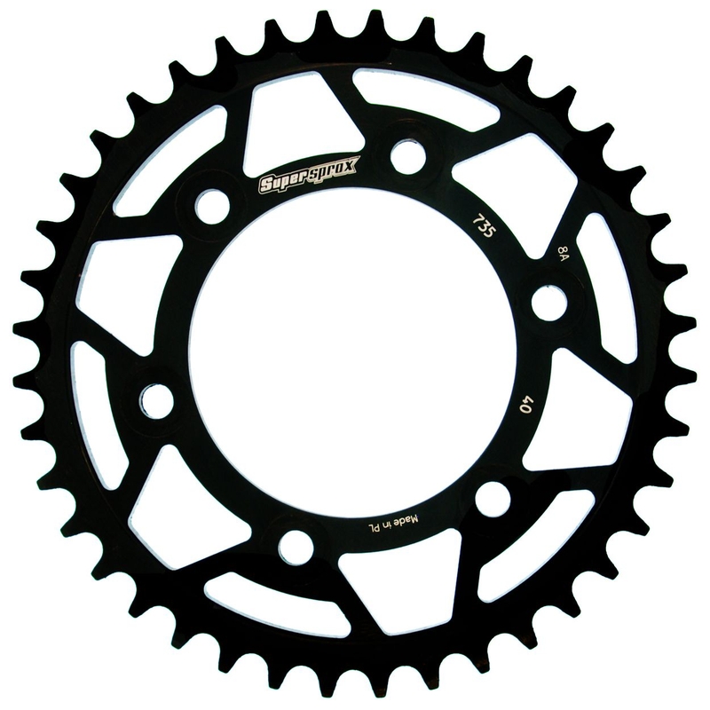 Rear sprocket SUPERSPROX black 40T, 520