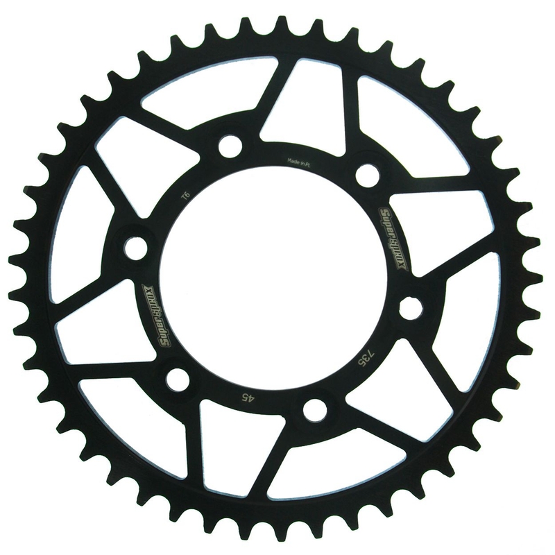 Rear sprocket SUPERSPROX black 45T, 520