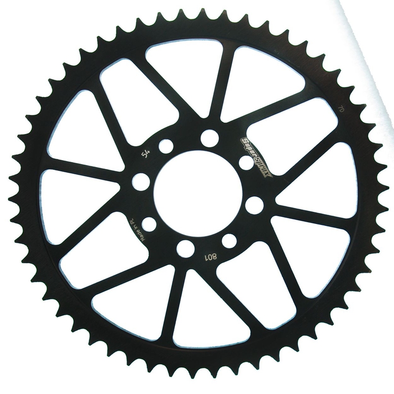 Rear sprocket SUPERSPROX black 54T, 420
