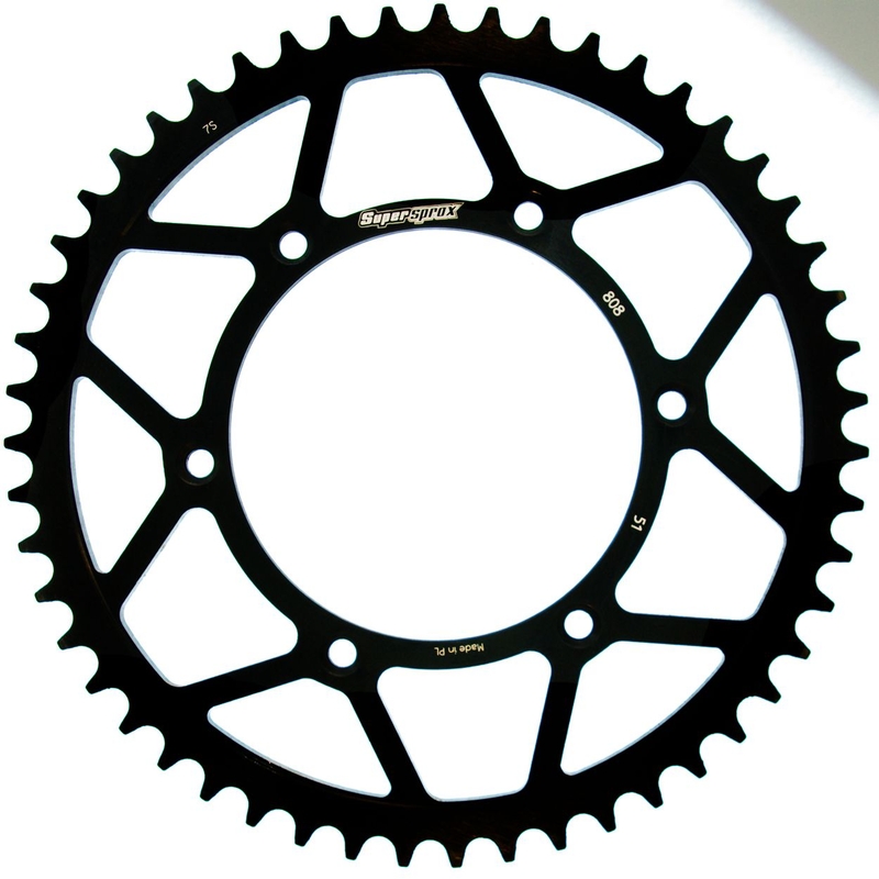 Rear sprocket SUPERSPROX black 51T, 520