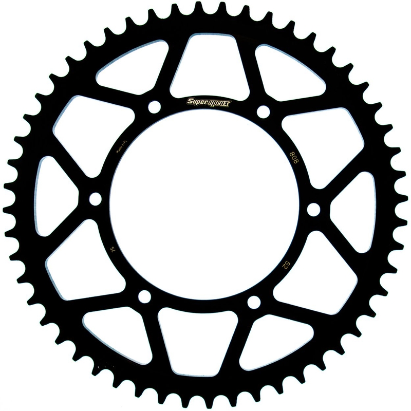 Rear sprocket SUPERSPROX black 52T, 520