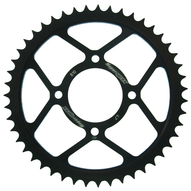 Rear sprocket SUPERSPROX black 47T, 428