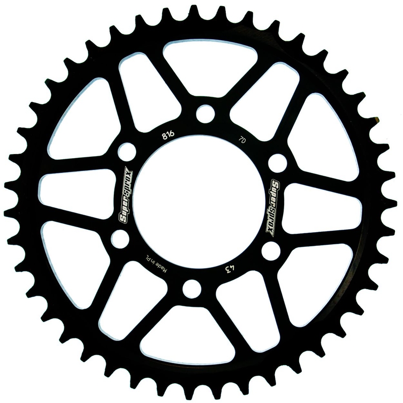 Rear sprocket SUPERSPROX black 43T, 530