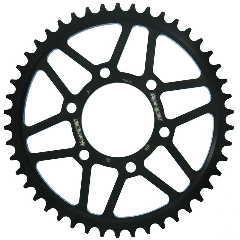 Rear sprocket SUPERSPROX black 46T, 530