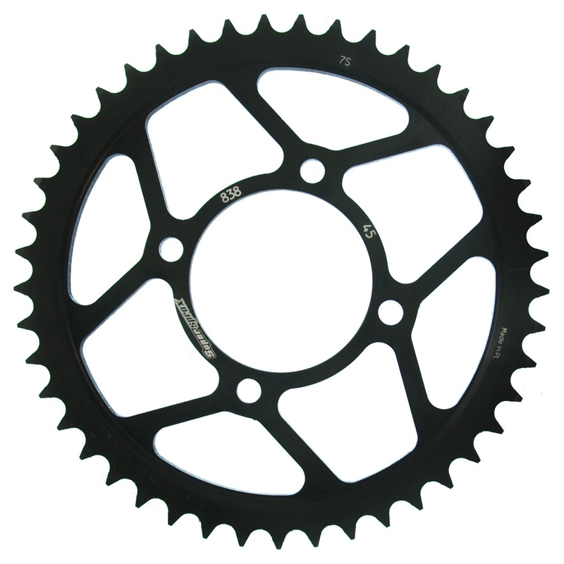 Rear sprocket SUPERSPROX black 45T, 428