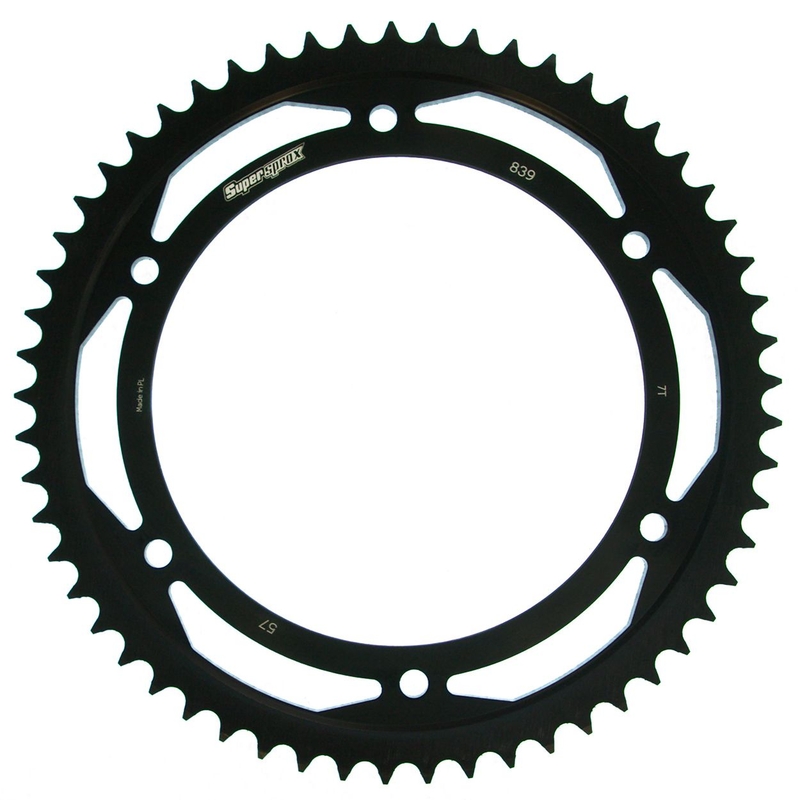 Rear sprocket SUPERSPROX black 57T, 428