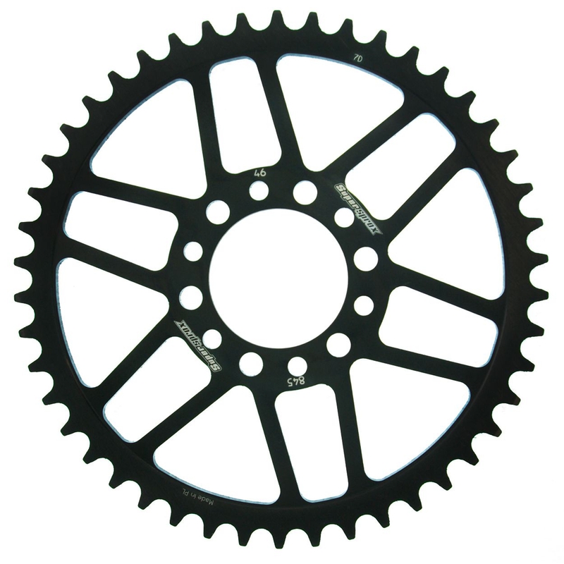 Rear sprocket SUPERSPROX black 46T, 520