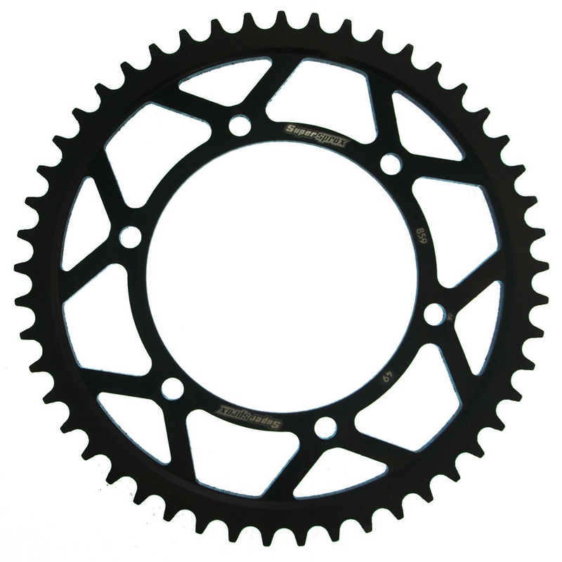 Rear sprocket SUPERSPROX black 49T, 530
