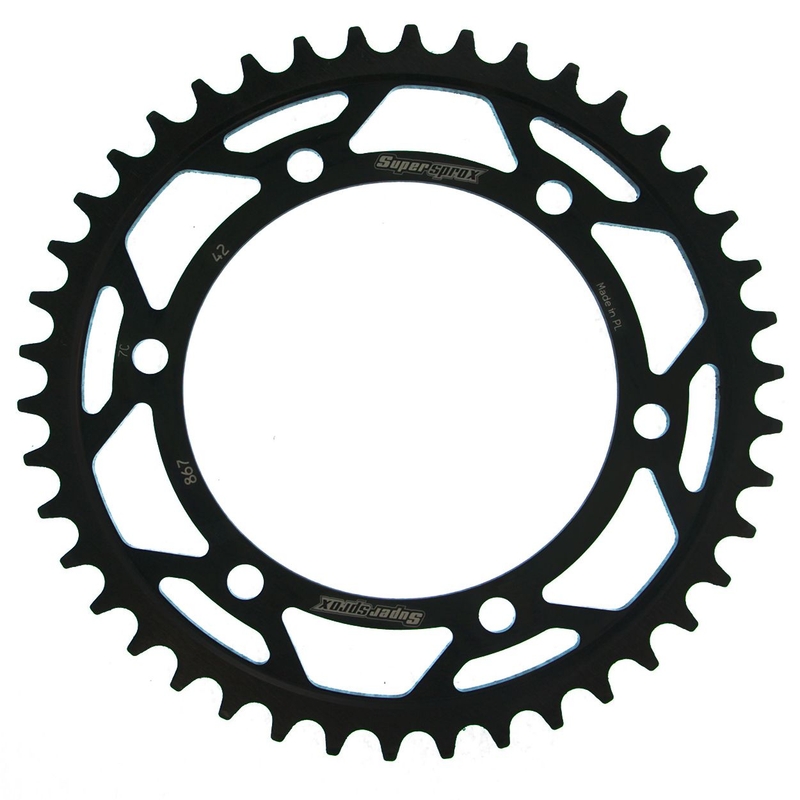 Rear sprocket SUPERSPROX black 42T, 525