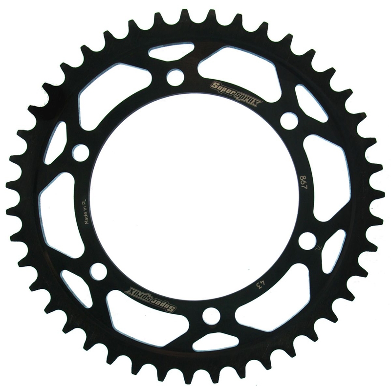 Rear sprocket SUPERSPROX black 43T, 525