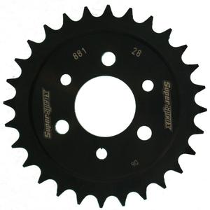 Rear sprocket SUPERSPROX RFE-881:28-BLK black 28T, 428