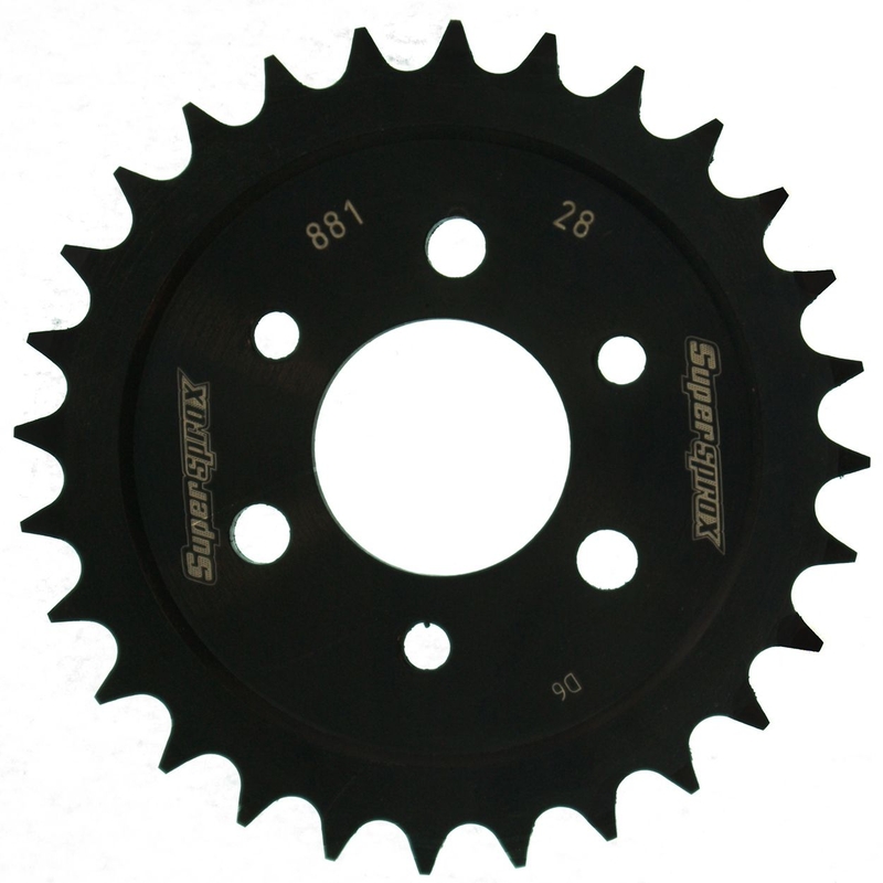 Rear sprocket SUPERSPROX black 28T, 428
